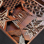 Over Lap - Qreative Qick Wall Art | decor Gift | Wooden Wall Art | Abstract Wall art |Wooden decor | Multi layer art| Decor | Wall hanging