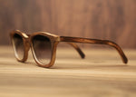 Smoked Squares | Burnt | Wooden Sunglasses |Wood Prescription Frame | Wooden Eyewear | Wood Specs | Wood Glasses | Wood Frame