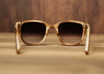 Smoked Squares | Burnt | Wooden Sunglasses |Wood Prescription Frame | Wooden Eyewear | Wood Specs | Wood Glasses | Wood Frame