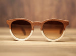 Sonnet Sapeli Dual-tone | Wooden Sunglasses | Wood Prescription Frame | QQ frames
