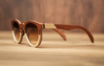 Sonnet Sapeli Dual-tone | Wooden Sunglasses | Wood Prescription Frame | QQ frames