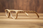Moksha White | Wooden Sunglasses | Wood Prescription Frame | QQ frames