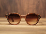 Sapeli Cigar Part Floral | Wooden Sunglasses | Wood Prescription Frame | QQ frames