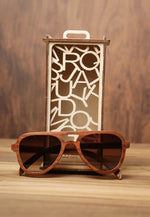 Elixir Sapeli with gears | Wooden Sunglasses | Wood Prescription Frame | QQ frames