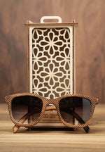 Smoked Squares | Burnt | Wooden Sunglasses |Wood Prescription Frame | Wooden Eyewear | Wood Specs | Wood Glasses | Wood Frame