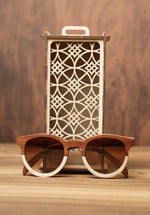 Sonnet Sapeli Dual-tone | Wooden Sunglasses | Wood Prescription Frame | QQ frames