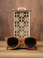 Sonnet Sapeli  | Wooden Sunglasses | Wood Prescription Frame | QQ frames