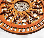 Sunburst - Qreative Qick Wall Art | Sacred Gift | Wooden Wall Art | Sun Wall art |Wooden decor |Multi layer art| Decor |Wall hanging