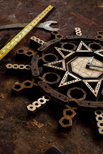 Sacred Geometry - Qreative Qick Wooden Wall Clock | Sacred Vintage Clocks | Mandala Clock