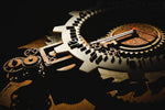 COGWHEELS - Qreative Qick Wooden Wall Clock | Vintage Clocks | Gear Clock | Steam punk