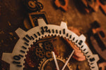 COGWHEELS - Qreative Qick Wooden Wall Clock | Vintage Clocks | Gear Clock | Steam punk