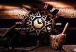 Sacred Geometry - Qreative Qick Wooden Wall Clock | Sacred Vintage Clocks | Mandala Clock