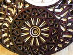 QQ Terrestrial Asteroid -  Handcrafted wooden wall clock
