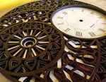 QQ Terrestrial Asteroid -  Handcrafted wooden wall clock