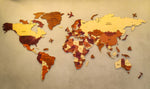 Expedition - Wooden Multi Layered World Map