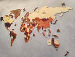 Expedition - Wooden Multi Layered World Map