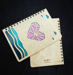 Heart Notebook - Wooden Diary | Wooden Notebook |  Wooden Personalized notebook | A5 diary | Planner | Vintage Note book