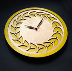 Yellow Buds | Wooden Wall Art | Colorful Clocks | Clocks to Gift | Mandala Clock | Wooden Clocks| Decor