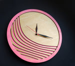 Pink Wave | Wooden Wall Art | Colorful Clocks | Clocks to Gift | Mandala Clock | Wooden Clocks| Decor