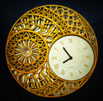 QQ Terrestrial Asteroid -  Handcrafted wooden wall clock