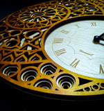 QQ Terrestrial Asteroid -  Handcrafted wooden wall clock
