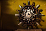 Sacred Geometry - Qreative Qick Wooden Wall Clock | Sacred Vintage Clocks | Mandala Clock