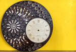 QQ Terrestrial Asteroid -  Handcrafted wooden wall clock