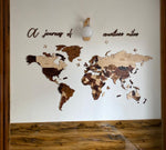 Expedition - Wooden Multi Layered World Map