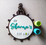 Wheels - Qreative Qick Name board | Wooden Sign | Sign Boards