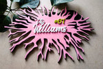 Coral Reef - Qreative Qick Name board | Wooden Sign | Sign Boards