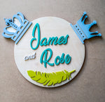 Kingdom - Qreative Qick Name board | Wooden Sign | Sign Boards