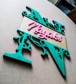 Alphabet - Qreative Qick Name board | Wooden Sign | Sign Boards