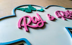 Cloudy - Qreative Qick Name board | Wooden Sign | Sign Boards