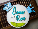 Kingdom - Qreative Qick Name board | Wooden Sign | Sign Boards