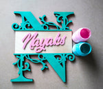 Alphabet - Qreative Qick Name board | Wooden Sign | Sign Boards