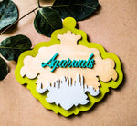 Concrete nature - Qreative Qick Name board | Wooden Sign | Sign Boards