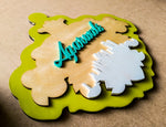 Concrete nature - Qreative Qick Name board | Wooden Sign | Sign Boards