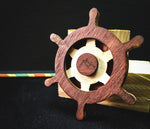 Captains Wheel a set of 2 - QreativeQick Refrigerator Magnet|Wooden Magnet|Vintage Magnet