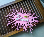 Coral Reef - Qreative Qick Name board | Wooden Sign | Sign Boards