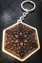 Set of 5 Mandal - Punk Keyrings | Qreative Qick Keychains | Wooden Keychains