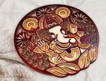Chatur Bhuj Ganesha - Qreative Qick Wall Art | Sacred Gift | Wooden Wall Art | God Wall art |Wooden decor |Multi layer art| Decor